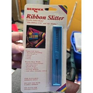 NOS Berwick double-sided Ribbon Splitter 1/8" and 1/16" slit New Sealed